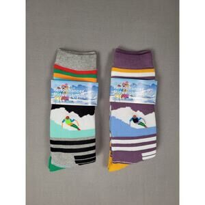 BONANGEL 2 Pair Kids Ski Socks Toddler Wool Winter Socks Merino Wool Small